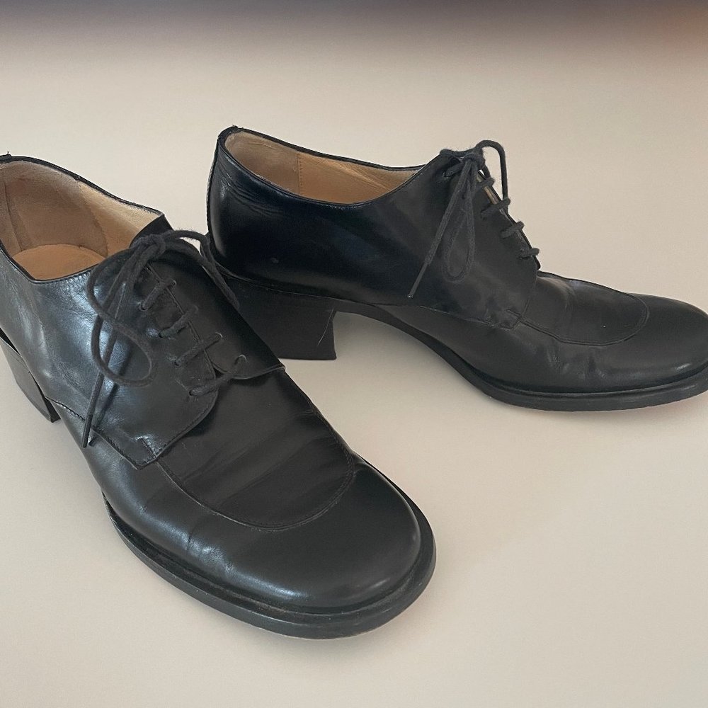 Barneys New York black leather shoes size 7 US